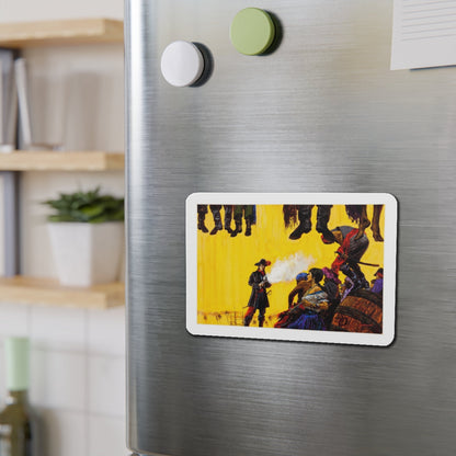 Pirate Illustration (Magazine Illustration) Refrigerator Magnet-The Sticker Space