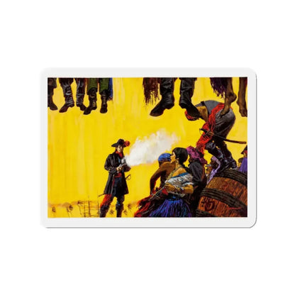 Pirate Illustration (Magazine Illustration) Refrigerator Magnet - The Sticker Space