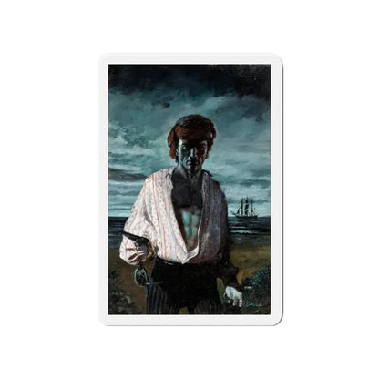 Pirate, Painted Illustration (c. 1960s) (Magazine Illustration) Refrigerator Magnet 4 Inch Die-Cut - The Sticker Space