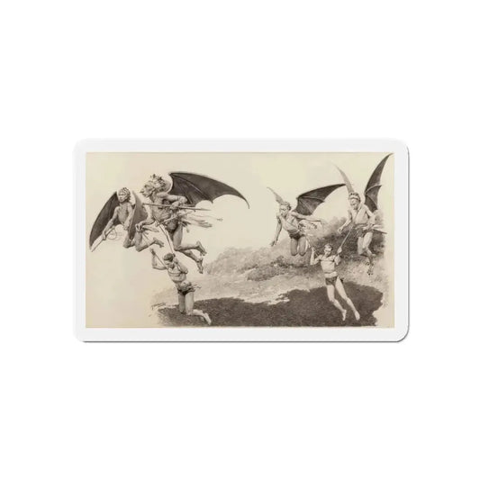 Pirates of Venus, The Passing Show illustration (Magazine Illustration) Refrigerator Magnet 6 Inch Die-Cut - The Sticker Space