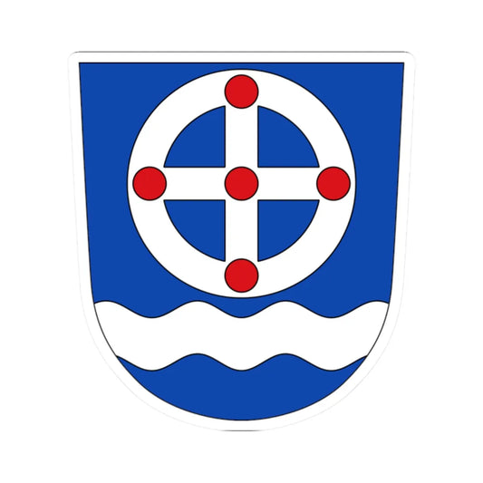 Pirita linnaosa vapp (Estonia) (Coat of Arms) STICKER Vinyl Kiss-Cut Decal 2 Inch White - The Sticker Space