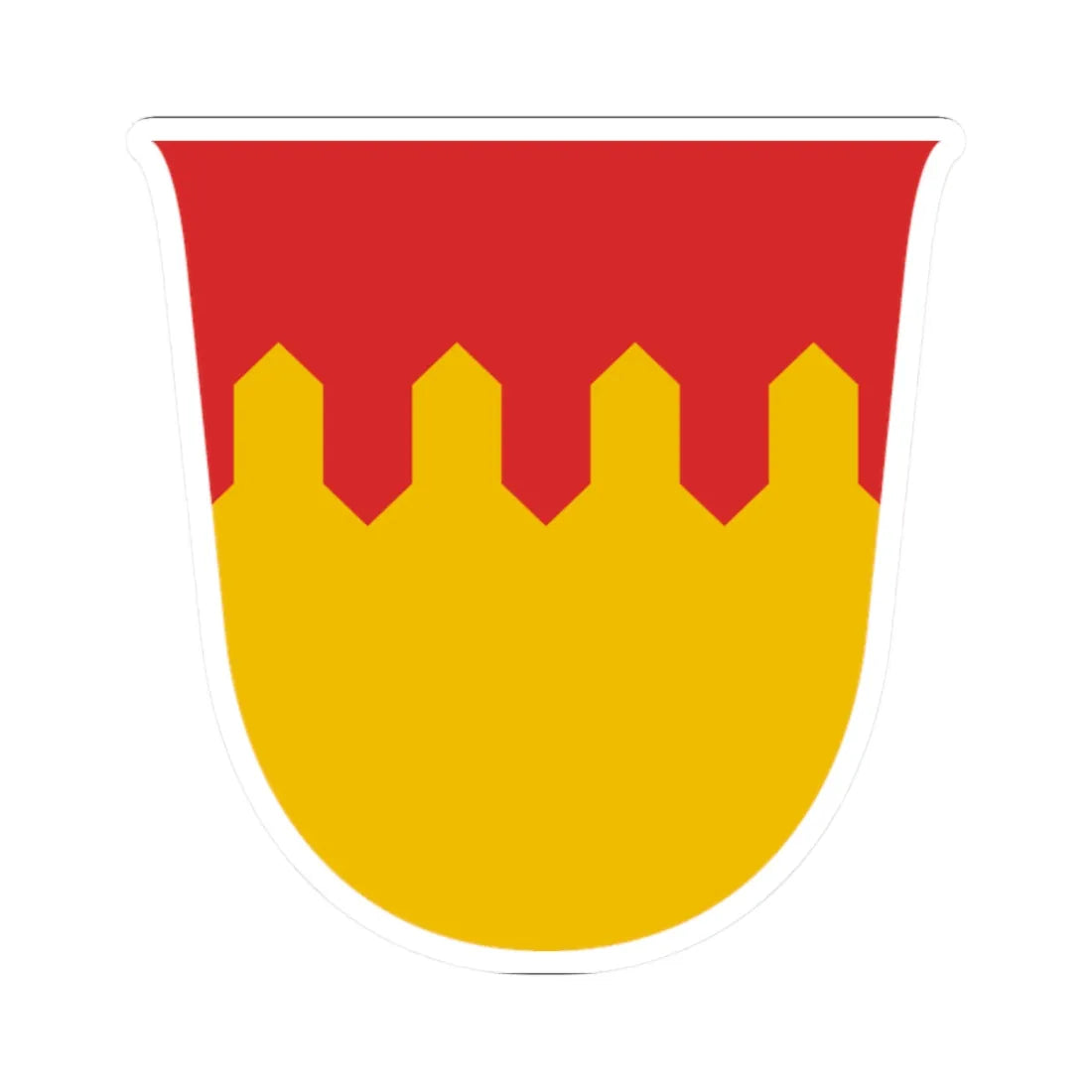 Pirkanmaa.vaakuna (Finland) (Coat of Arms) STICKER Vinyl Kiss-Cut Decal 2 Inch White - The Sticker Space
