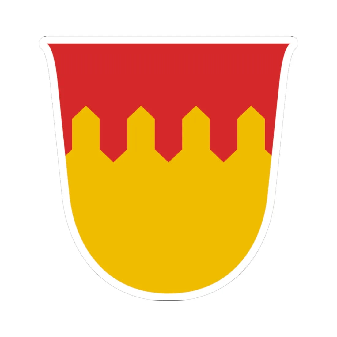 Pirkanmaa.vaakuna (Finland) (Coat of Arms) STICKER Vinyl Kiss-Cut Decal 3 Inch White - The Sticker Space