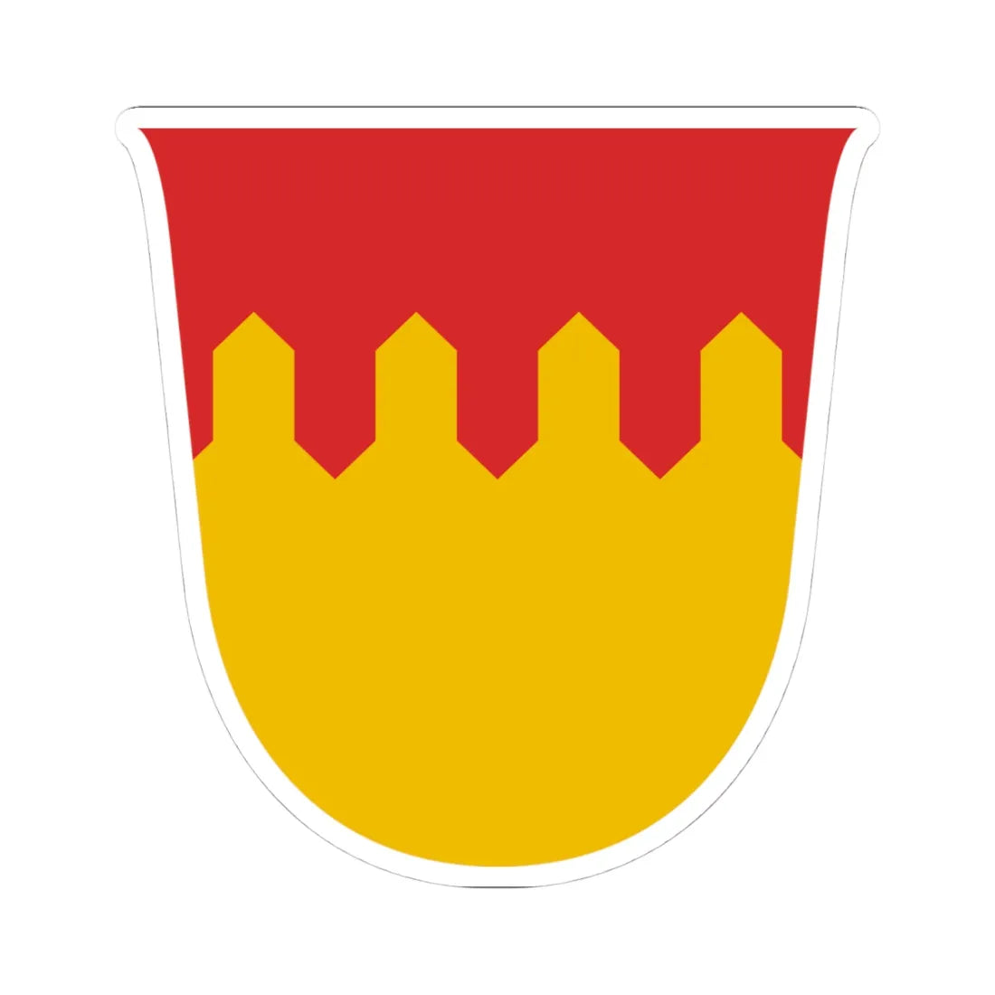 Pirkanmaa.vaakuna (Finland) (Coat of Arms) STICKER Vinyl Kiss-Cut Decal 4 Inch White - The Sticker Space