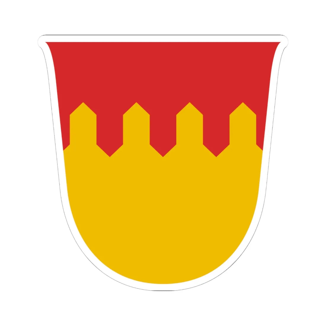 Pirkanmaa.vaakuna (Finland) (Coat of Arms) STICKER Vinyl Kiss-Cut Decal 6 Inch White - The Sticker Space