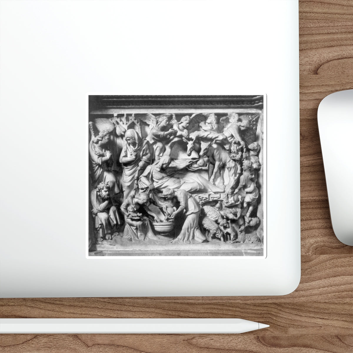 PISANO, Giovanni - Story of the Birth of Jesus (Artwork) STICKER Vinyl Die-Cut Decal-The Sticker Space