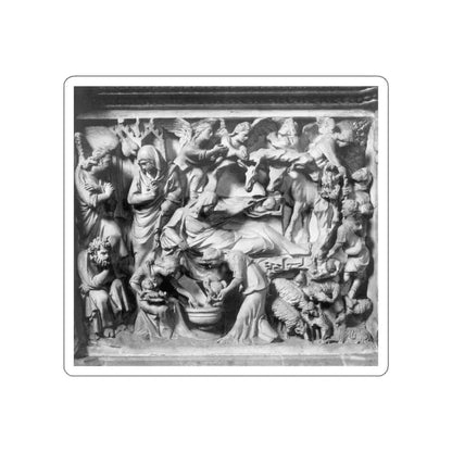 PISANO, Giovanni - Story of the Birth of Jesus (Artwork) STICKER Vinyl Die-Cut Decal White Die-Cut 4 Inch - The Sticker Space