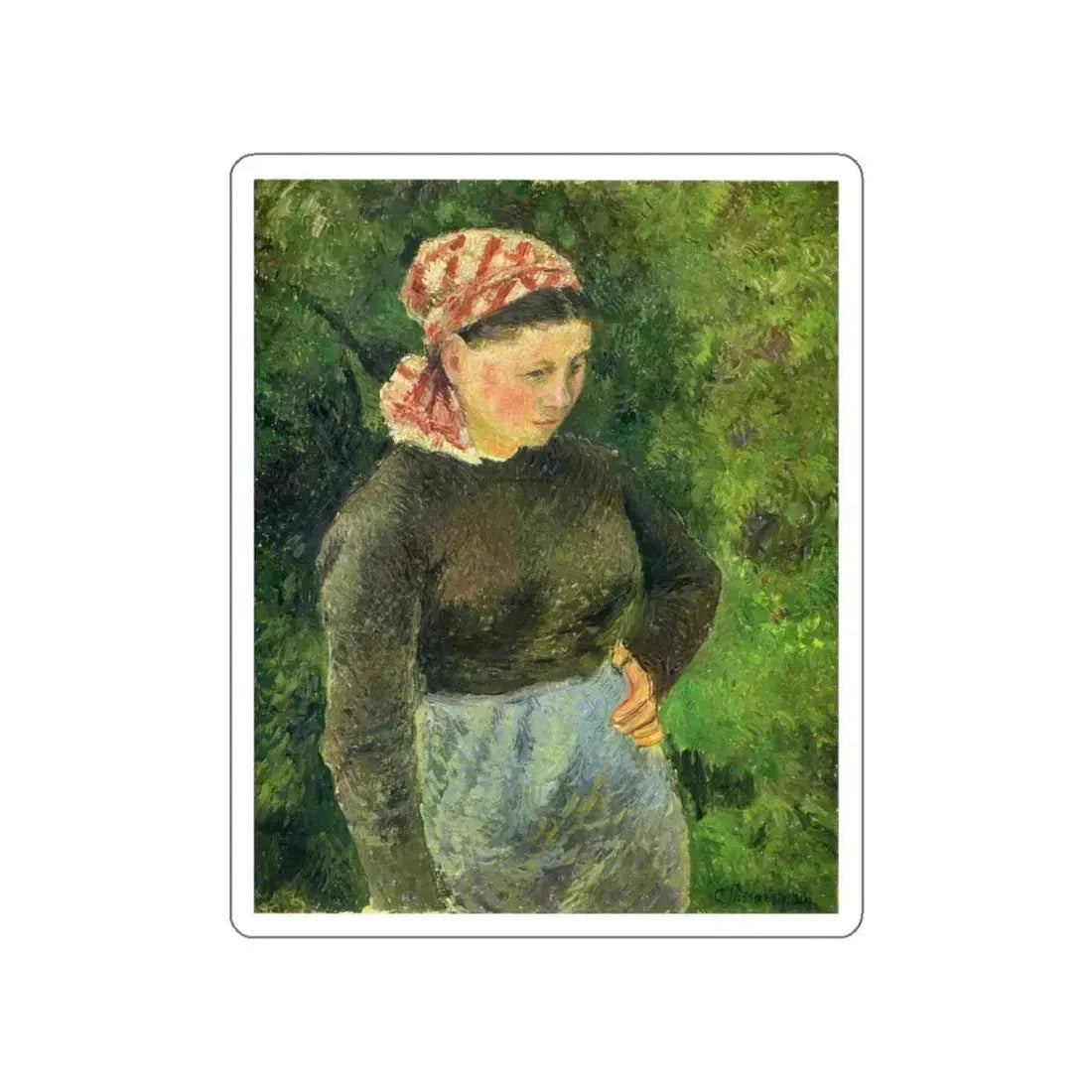 PISARRO Camille - 4 (Artwork) STICKER Vinyl Die-Cut Decal White Die-Cut 4 Inch - The Sticker Space