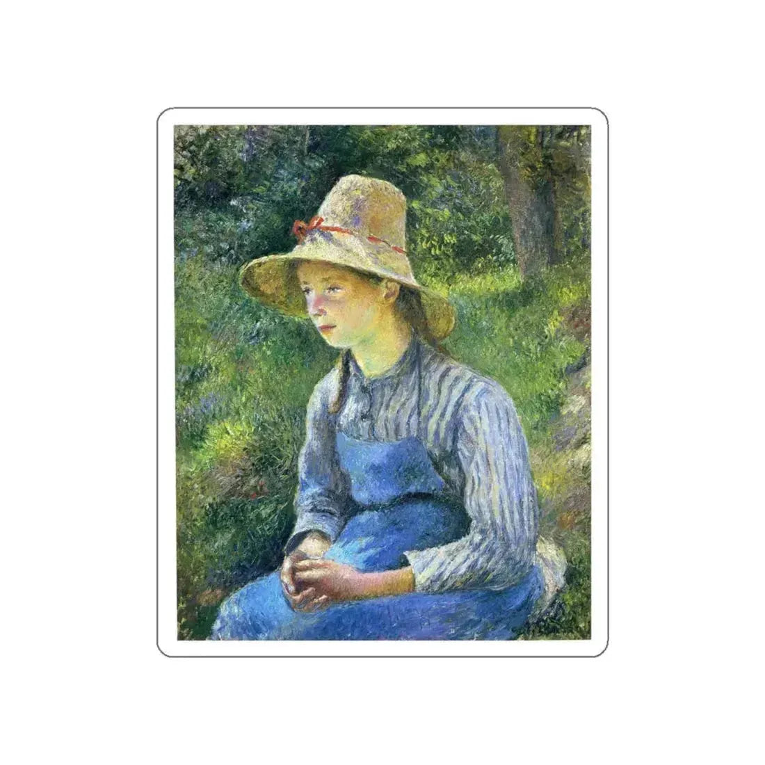 PISARRO Camille - 5 (Artwork) STICKER Vinyl Die-Cut Decal White Die-Cut 5 Inch - The Sticker Space