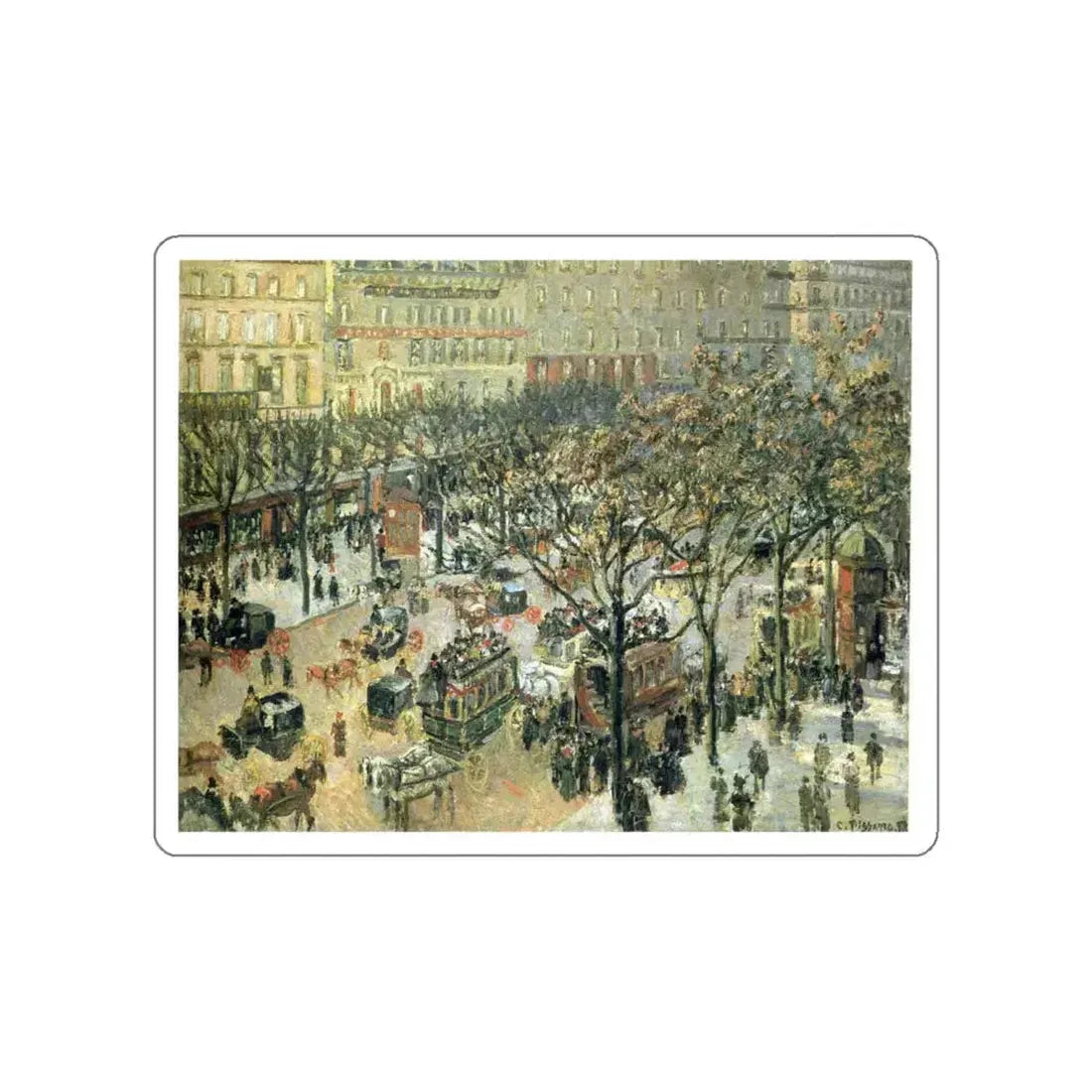 PISARRO Camille - 6 (Artwork) STICKER Vinyl Die-Cut Decal White Die-Cut 5 Inch - The Sticker Space