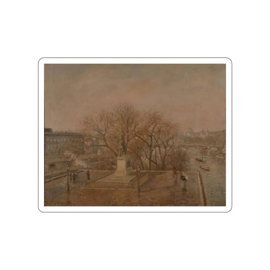 PISARRO Camille - pont-neuf (Artwork) STICKER Vinyl Die-Cut Decal - The Sticker Space