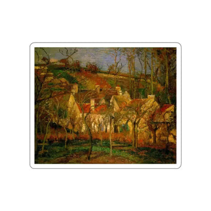 PISARRO Camille - Red Roofs (Artwork) STICKER Vinyl Die-Cut Decal White Die-Cut 2 Inch - The Sticker Space