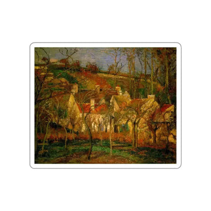PISARRO Camille - Red Roofs (Artwork) STICKER Vinyl Die-Cut Decal White Die-Cut 5 Inch - The Sticker Space