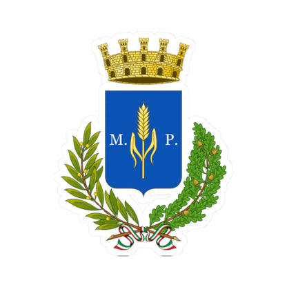 Pisticci-Stemma (Italy) (Coat of Arms) STICKER Vinyl Kiss-Cut Decal 2 Inch White - The Sticker Space