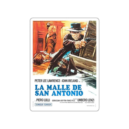 PISTOL FOR A HUNDRED COFFINS 1968 Movie Poster STICKER Vinyl Die-Cut Decal - The Sticker Space