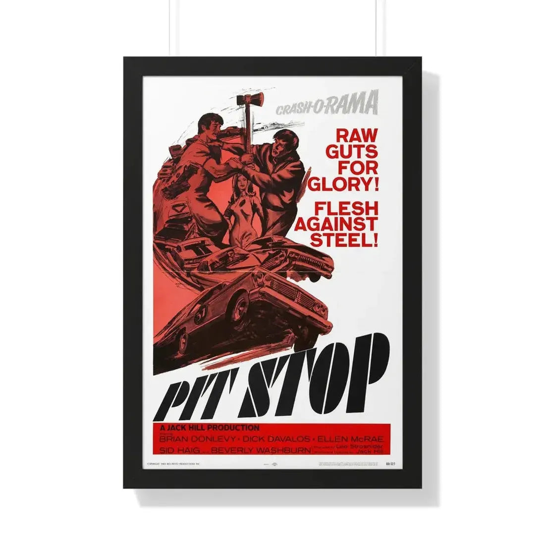 PIT STOP 1969 - Framed Movie Poster - The Sticker Space