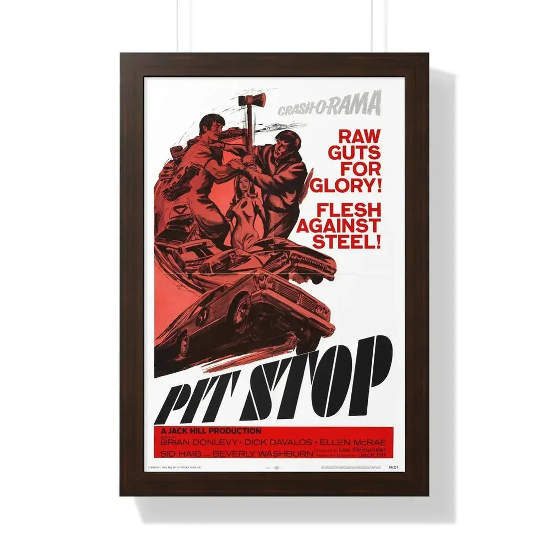PIT STOP 1969 - Framed Movie Poster - The Sticker Space