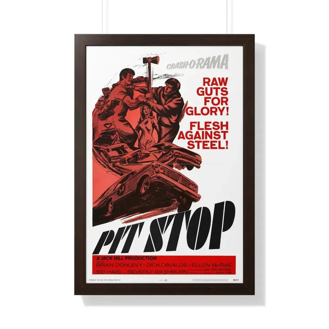 PIT STOP 1969 - Framed Movie Poster - The Sticker Space