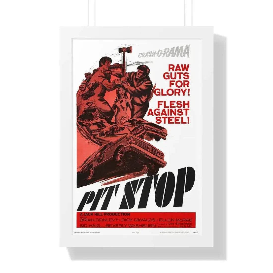 PIT STOP 1969 - Framed Movie Poster - The Sticker Space