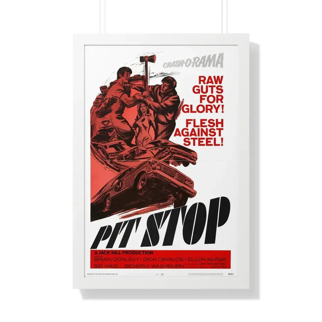 PIT STOP 1969 - Framed Movie Poster - The Sticker Space