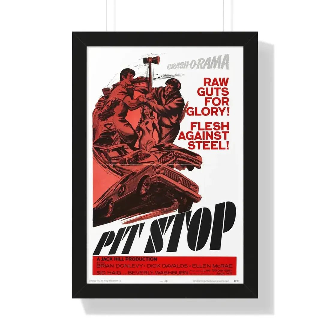PIT STOP 1969 - Framed Movie Poster - The Sticker Space