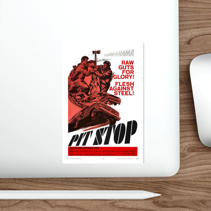 PIT STOP 1969 Movie Poster STICKER Vinyl Die-Cut Decal-The Sticker Space