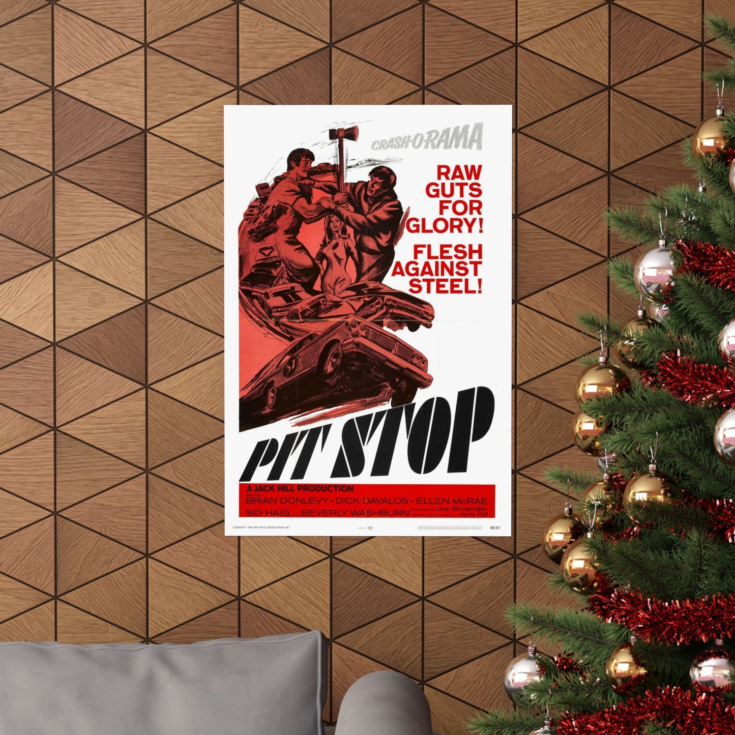 PIT STOP 1969 - Paper Movie Poster-The Sticker Space