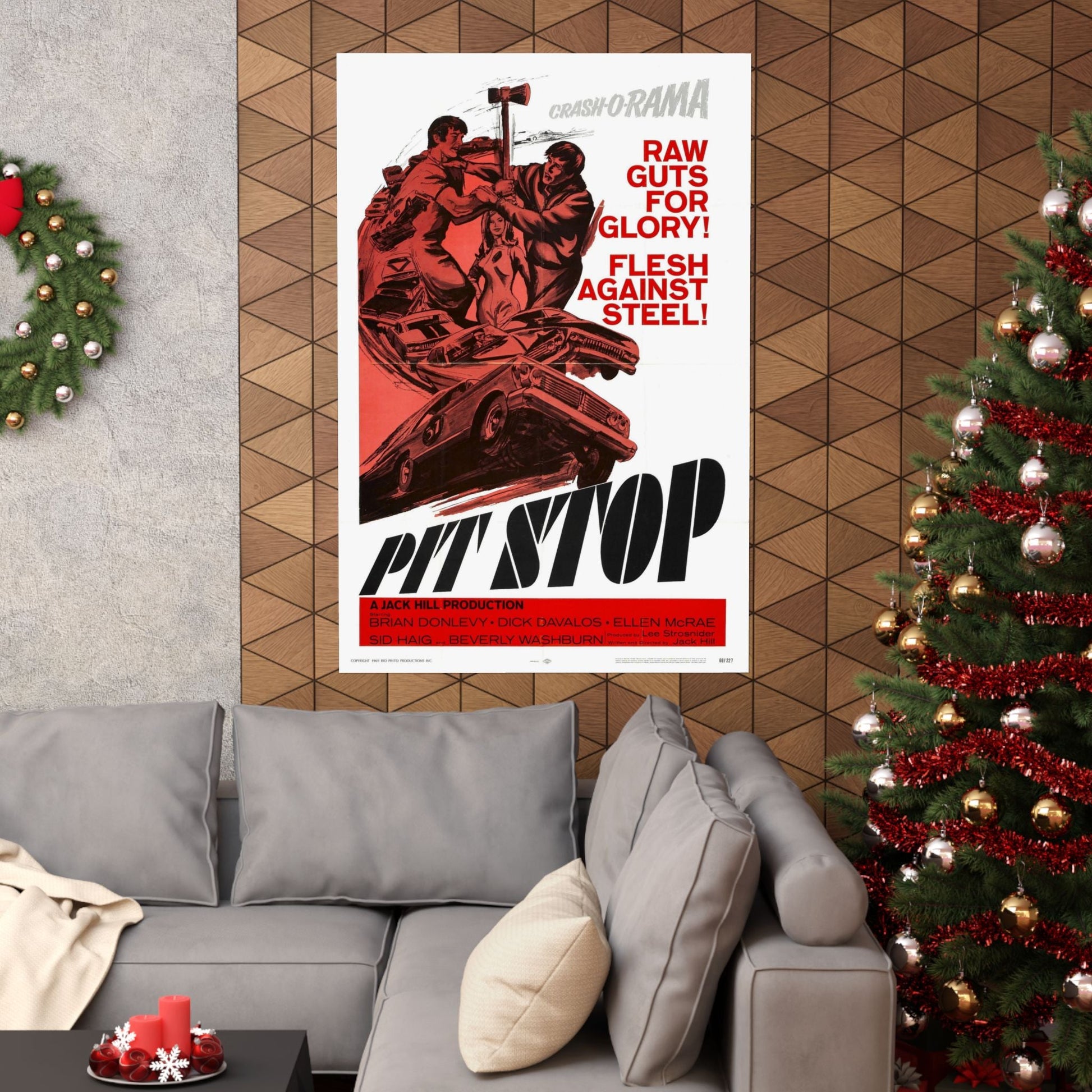 PIT STOP 1969 - Paper Movie Poster-The Sticker Space