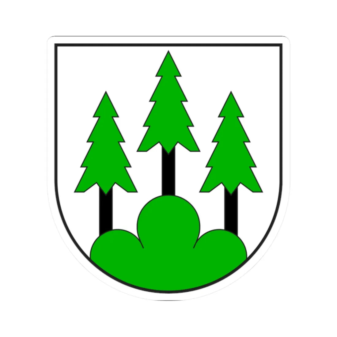 Pitasch wappen (Switzerland) (Coat of Arms) STICKER Vinyl Kiss-Cut Decal 2 Inch White - The Sticker Space