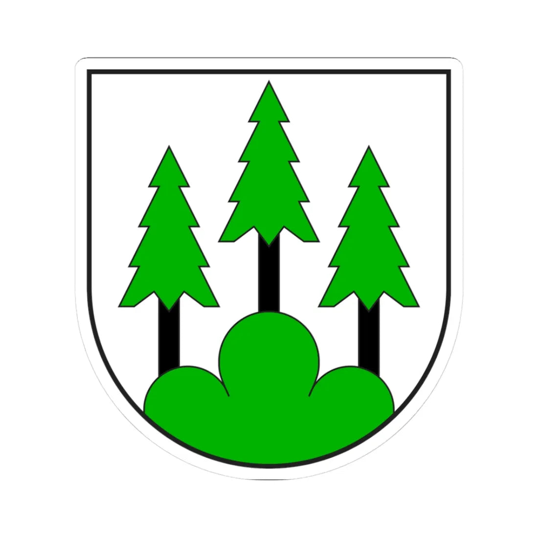 Pitasch wappen (Switzerland) (Coat of Arms) STICKER Vinyl Kiss-Cut Decal 3 Inch White - The Sticker Space