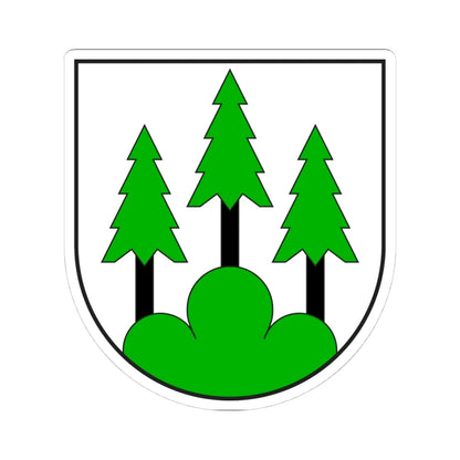 Pitasch wappen (Switzerland) (Coat of Arms) STICKER Vinyl Kiss-Cut Decal 4 Inch White - The Sticker Space