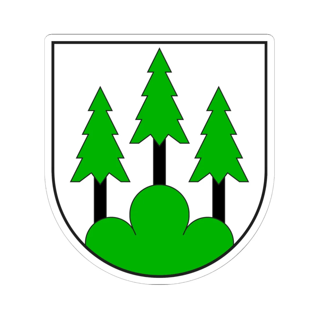 Pitasch wappen (Switzerland) (Coat of Arms) STICKER Vinyl Kiss-Cut Decal 6 Inch White - The Sticker Space