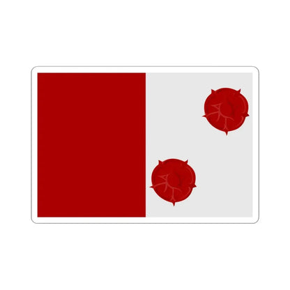 Pittem vlag (Belgium) STICKER Vinyl Kiss-Cut Decal 3 Inch White - The Sticker Space