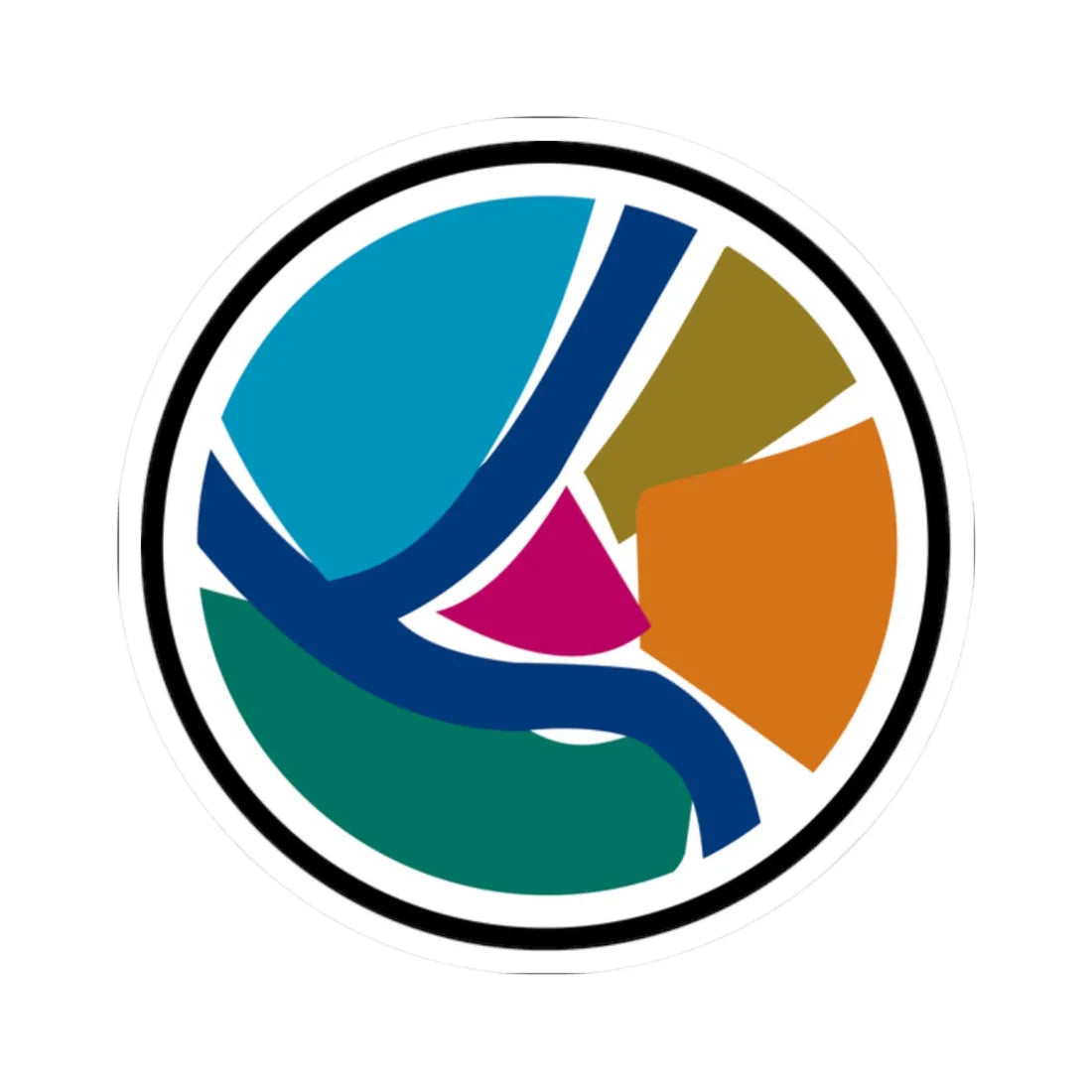 Pittsburgh Wayfinder Map (Pennsylvania) (Road Sign) STICKER Vinyl Kiss-Cut Decal 2 Inch White - The Sticker Space