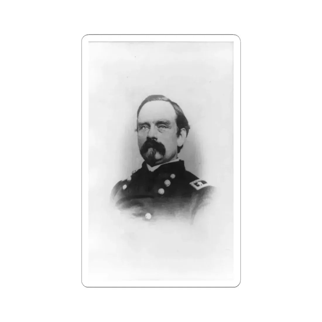 P.J. Osterhaus, Head-and-Shoulders Portrait, Facing Left (U.S. Civil War) STICKER Vinyl Kiss-Cut Decal 4 Inch White - The Sticker Space