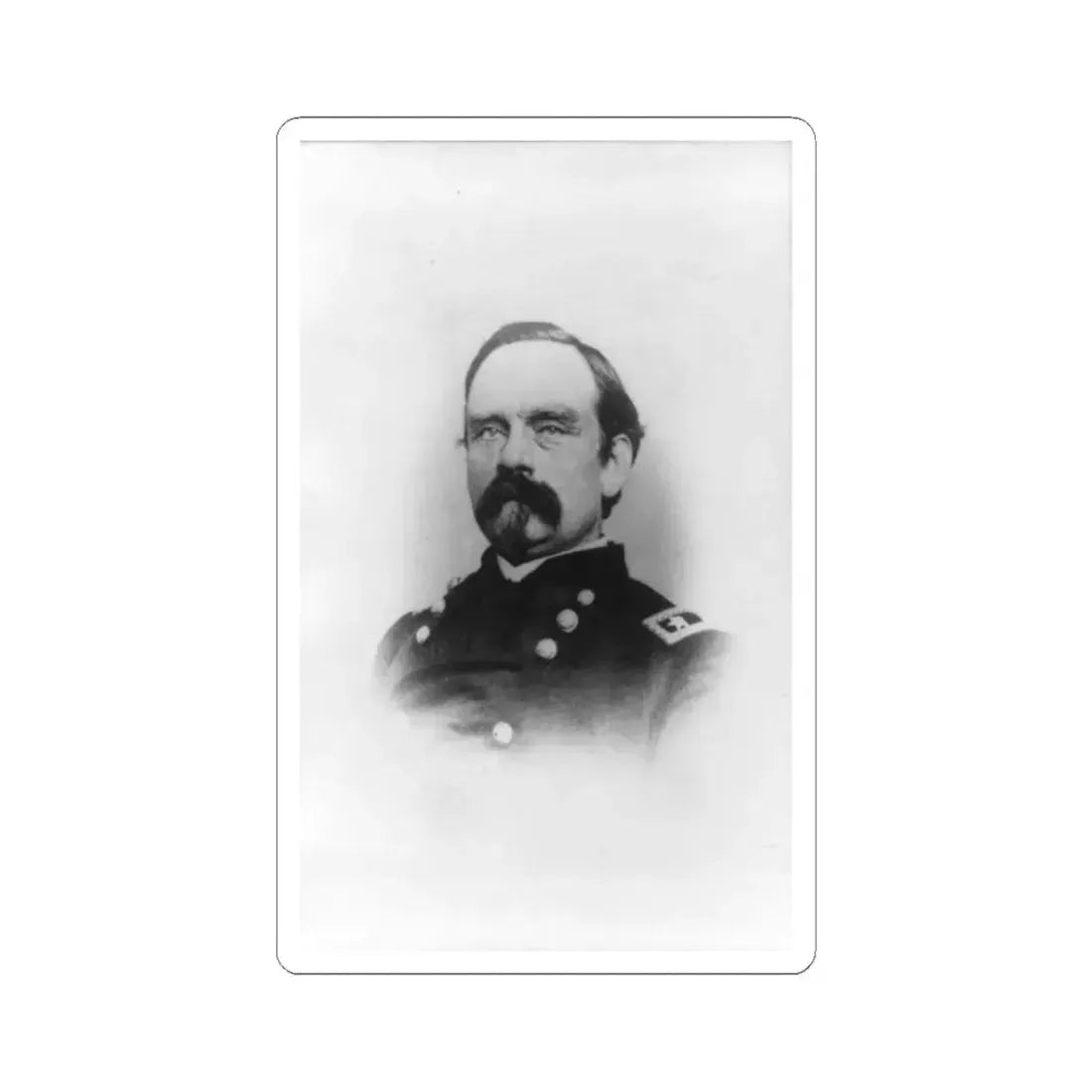 P.J. Osterhaus, Head-and-Shoulders Portrait, Facing Left (U.S. Civil War) STICKER Vinyl Kiss-Cut Decal 6 Inch White - The Sticker Space