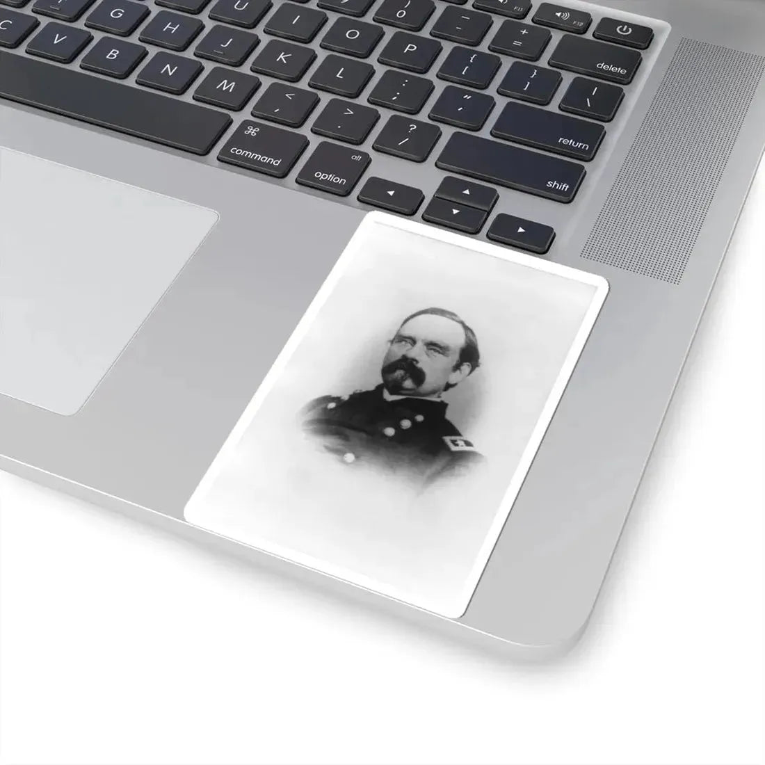 P.J. Osterhaus, Head-and-Shoulders Portrait, Facing Left (U.S. Civil War) STICKER Vinyl Kiss-Cut Decal - The Sticker Space