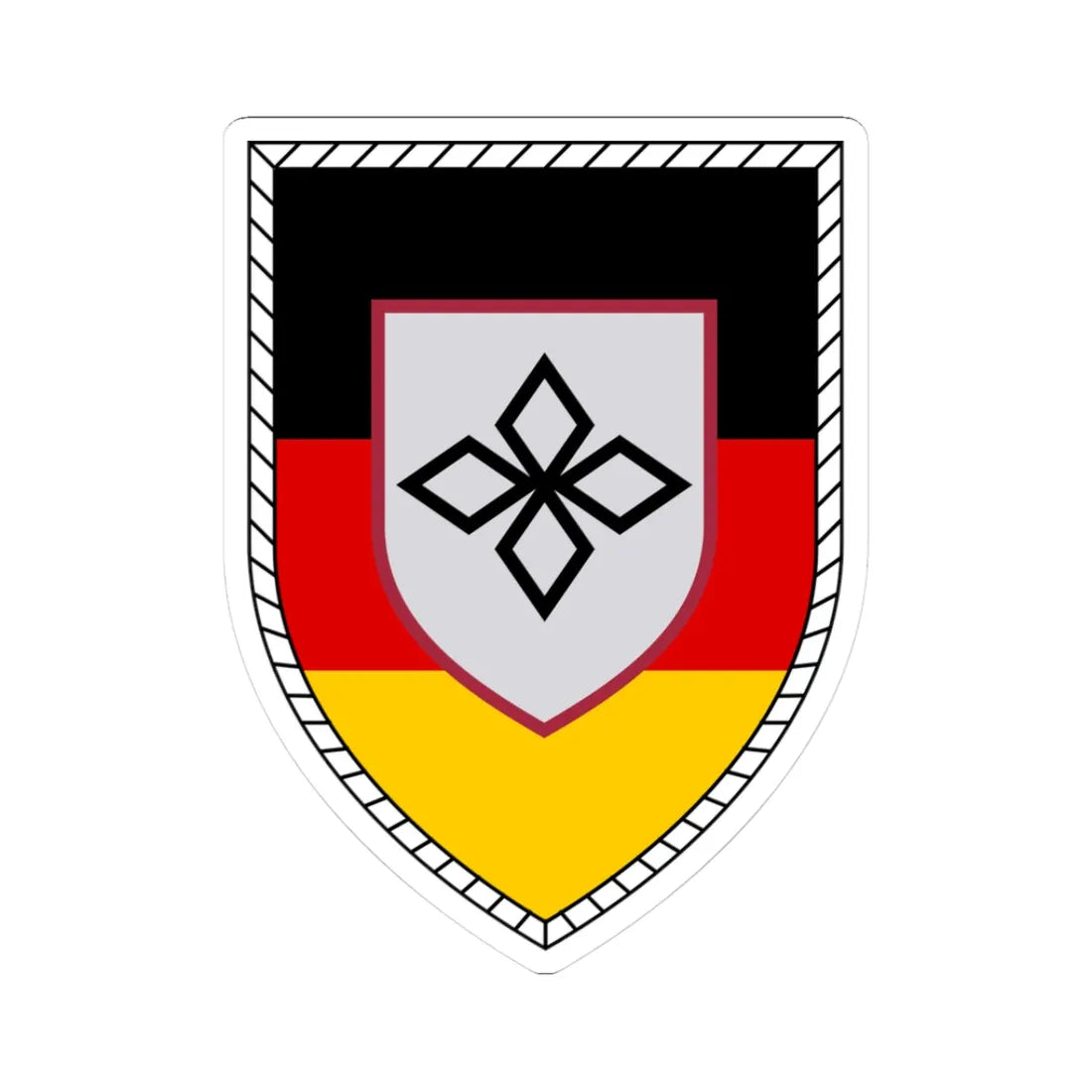 PlA Bw (Germany) (Coat of Arms) STICKER Vinyl Kiss-Cut Decal 3 Inch White - The Sticker Space