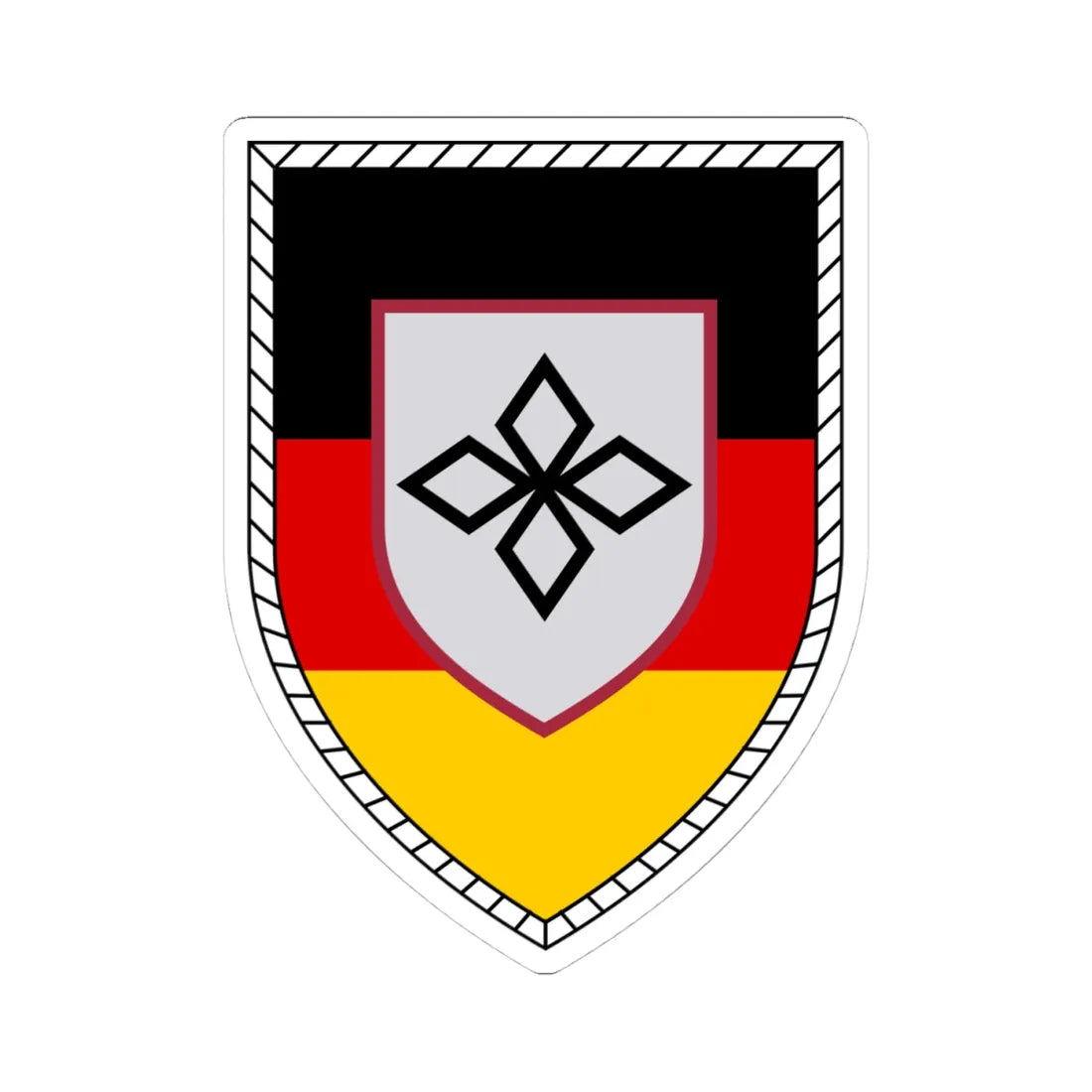 PlA Bw (Germany) (Coat of Arms) STICKER Vinyl Kiss-Cut Decal 4 Inch White - The Sticker Space