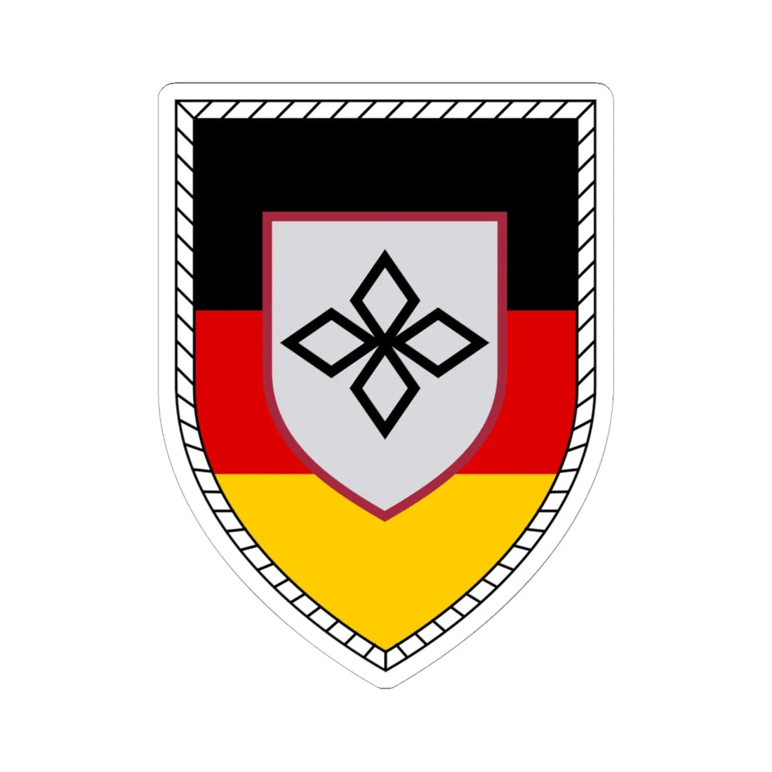 PlA Bw (Germany) (Coat of Arms) STICKER Vinyl Kiss-Cut Decal 6 Inch White - The Sticker Space