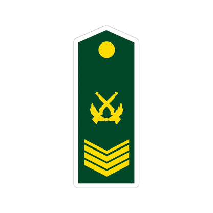 PLA Chief Sergeant Class 1 (China) (Military Rank) STICKER Vinyl Kiss-Cut Decal 6 Inch White - The Sticker Space