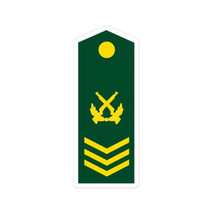PLA Chief Sergeant Class 2 (China) (Military Rank) STICKER Vinyl Kiss-Cut Decal 3 Inch White - The Sticker Space