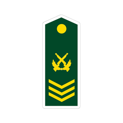PLA Chief Sergeant Class 2 (China) (Military Rank) STICKER Vinyl Kiss-Cut Decal 6 Inch White - The Sticker Space