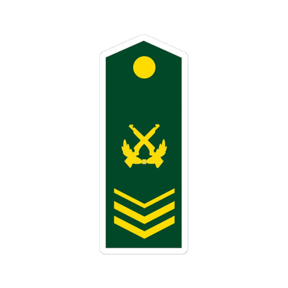 PLA Chief Sergeant Class 3 (China) (Military Rank) STICKER Vinyl Kiss-Cut Decal 3 Inch White - The Sticker Space