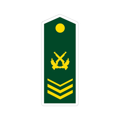 PLA Chief Sergeant Class 3 (China) (Military Rank) STICKER Vinyl Kiss-Cut Decal 6 Inch White - The Sticker Space
