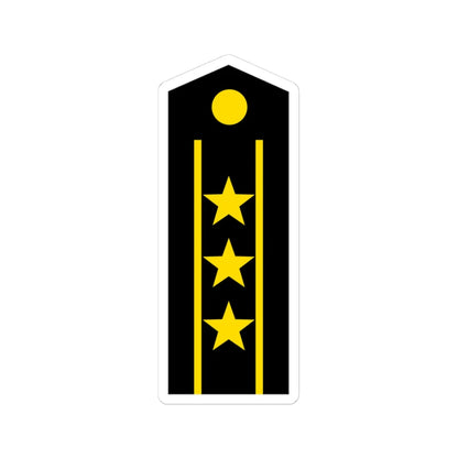 PLA Colonel Navy (China) (Military Rank) STICKER Vinyl Kiss-Cut Decal 3 Inch White - The Sticker Space