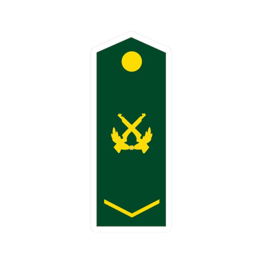 PLA Corporal (China) (Military Rank) STICKER Vinyl Kiss-Cut Decal 2 Inch White - The Sticker Space