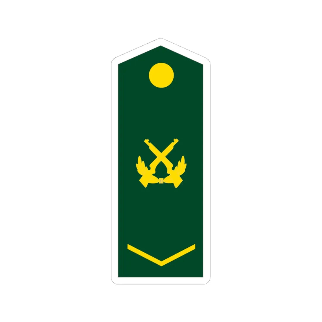 PLA Corporal (China) (Military Rank) STICKER Vinyl Kiss-Cut Decal 4 Inch White - The Sticker Space