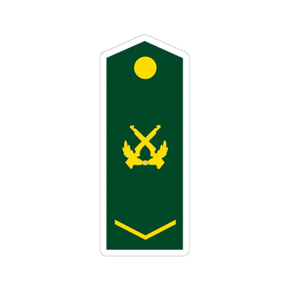 PLA Corporal (China) (Military Rank) STICKER Vinyl Kiss-Cut Decal 6 Inch White - The Sticker Space