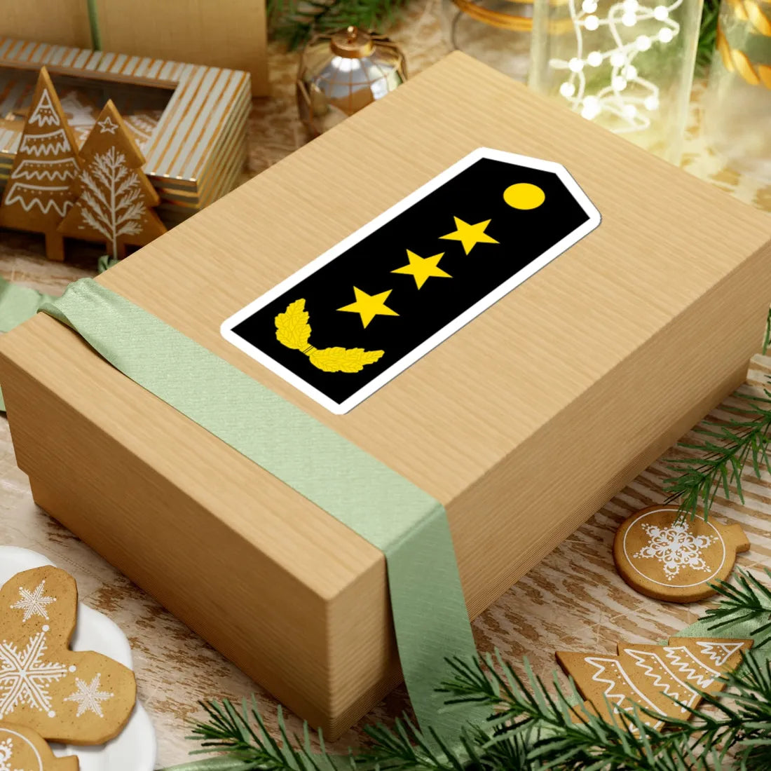 PLA General Navy (China) (Military Rank) STICKER Vinyl Kiss-Cut Decal - The Sticker Space